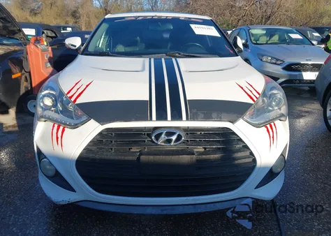 2014 Hyundai Veloster Turbo W/Black from USA, damaged, VIN KMHTC6AE7EU190473